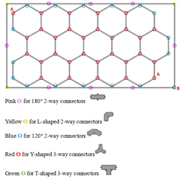 Red Green Blue Purple Color Frame Led Hexagon Garage Light for Auto Detail Shop Car Shop - Image 3