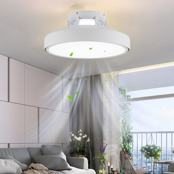Modern Full Spectrum Bladeless Fan Light Dimmable with Remote Control LED Indoor Bedroom Mute Ceiling Lights - Image 4