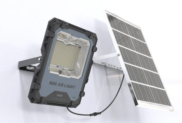 New Design Die-cast Aluminum Outdoor Portable Ip66 Waterproof 100W 200W 300W Solar Motion Sensor Floodlight - Image 2