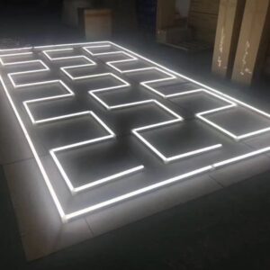220V 110V LED Detailing Light Honeycomb Led Garage Light Hexagon for Gym Workshop Barbershop Beauty Shop Dedicated Car Wash Area