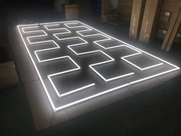 220V 110V LED Detailing Light Honeycomb Led Garage Light Hexagon for Gym Workshop Barbershop Beauty Shop Dedicated Car Wash Area