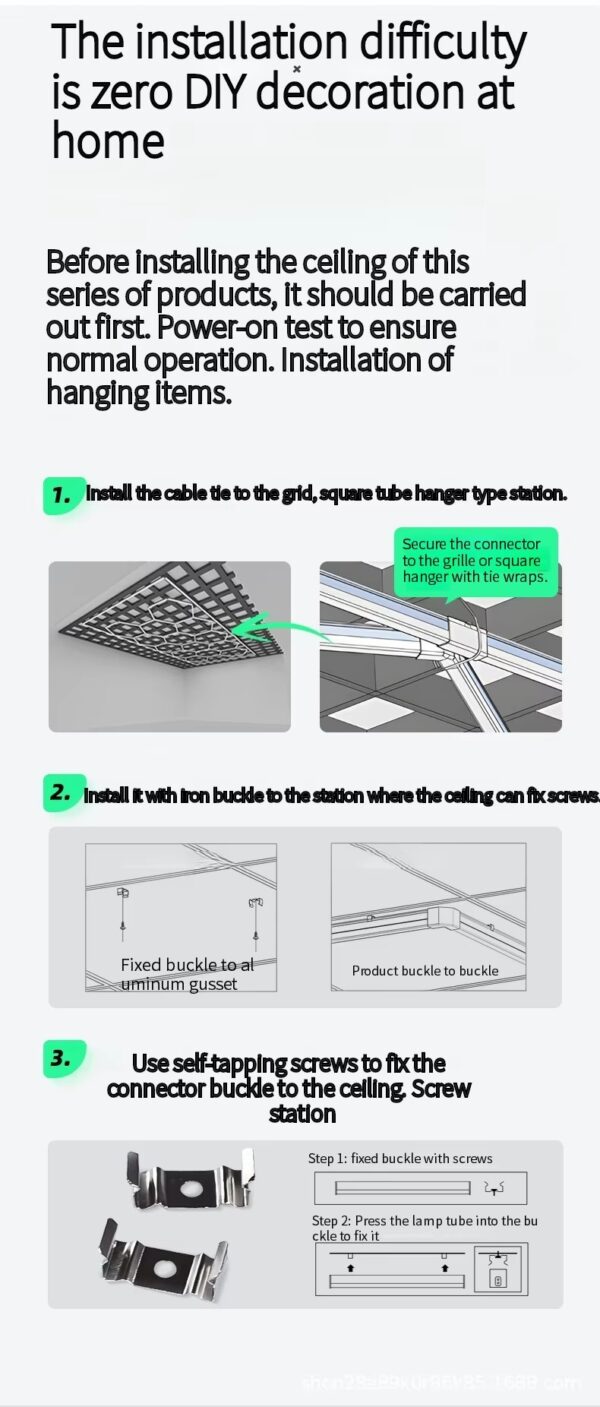 LED Ceiling Workshop Lamp Garage White Emitting Lights AC Powered Panel Lights for Workshop and Garage Use - Image 5