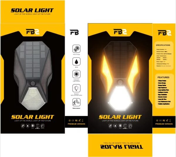 LED Solar Wall Lights Outdoor Lamp Waterproof IP65 12W Motion Sensor Solar Powered Sunlight Street Light for Garden Decoration - Image 5