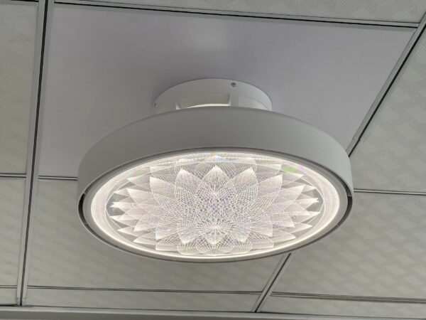 Modern Full Spectrum Bladeless Fan Light Dimmable with Remote Control LED Indoor Bedroom Mute Ceiling Lights - Image 6