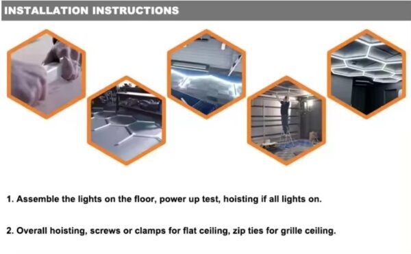 Car Detailing Equipment Showroom Leds Ceiling logo Light - Image 7